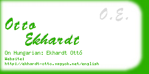 otto ekhardt business card