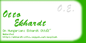 otto ekhardt business card